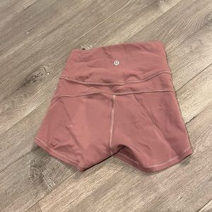 COPY - light pink lulu 4” biker shorts